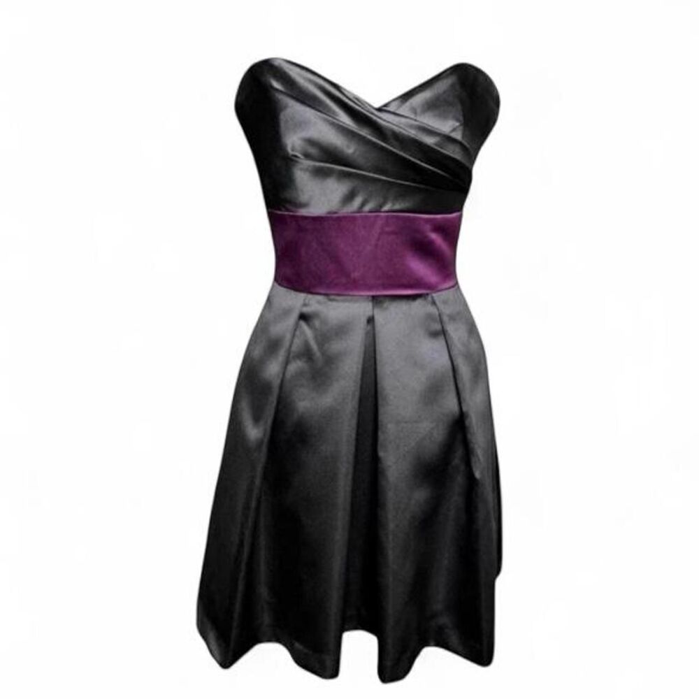 Black Formal Strapless Dress Size 0 - Picture 1 of 5